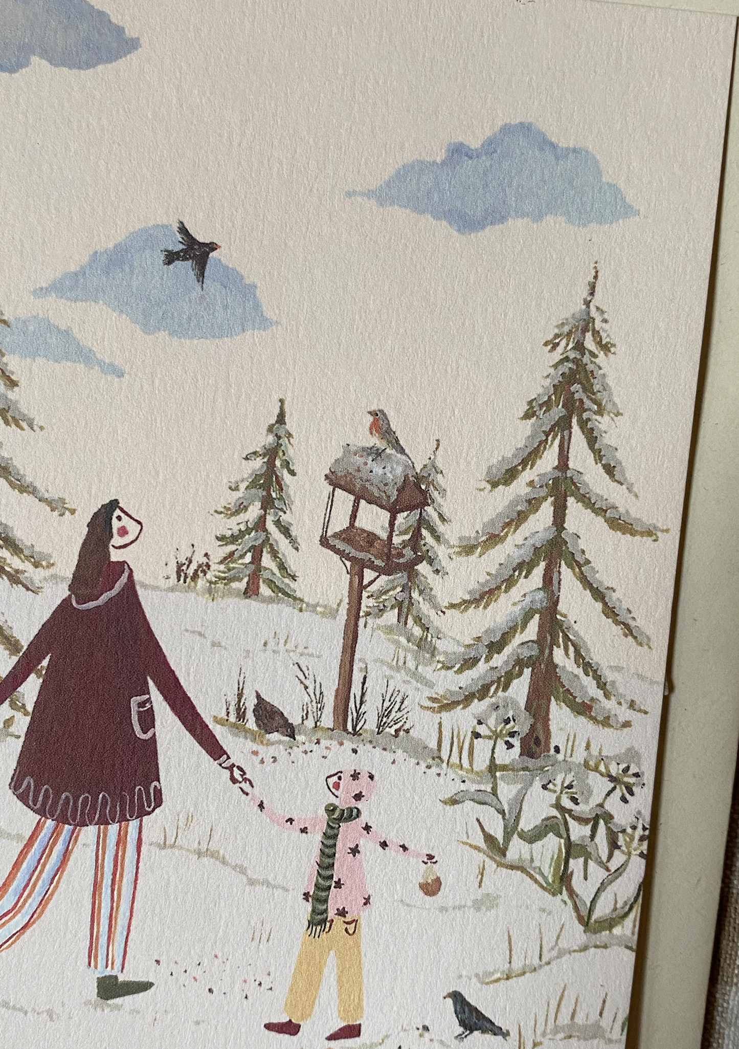 Feeding the Birds Card