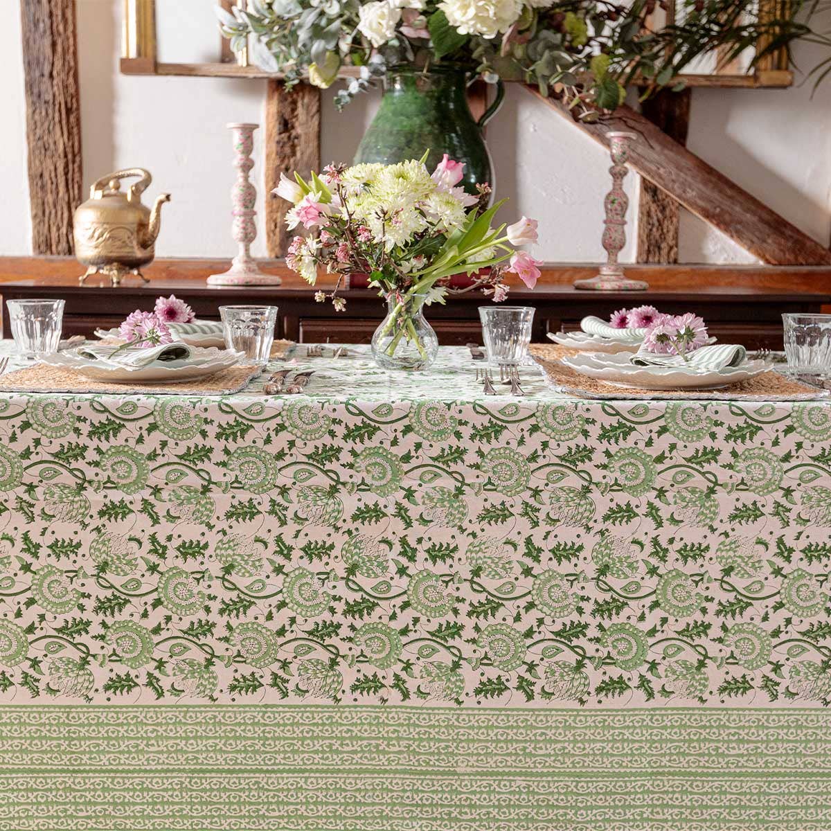 Suzani Blockprint Tablecloth