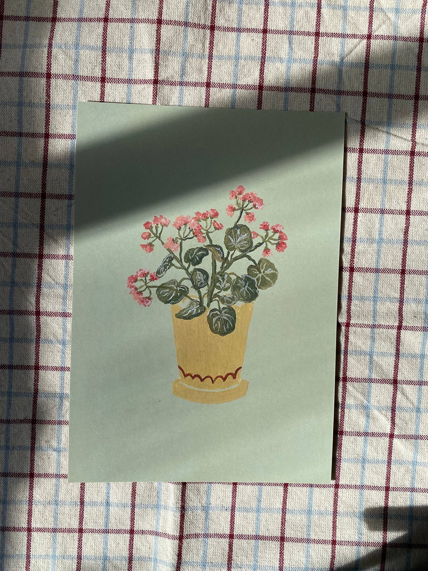 A5 print- Geraniums