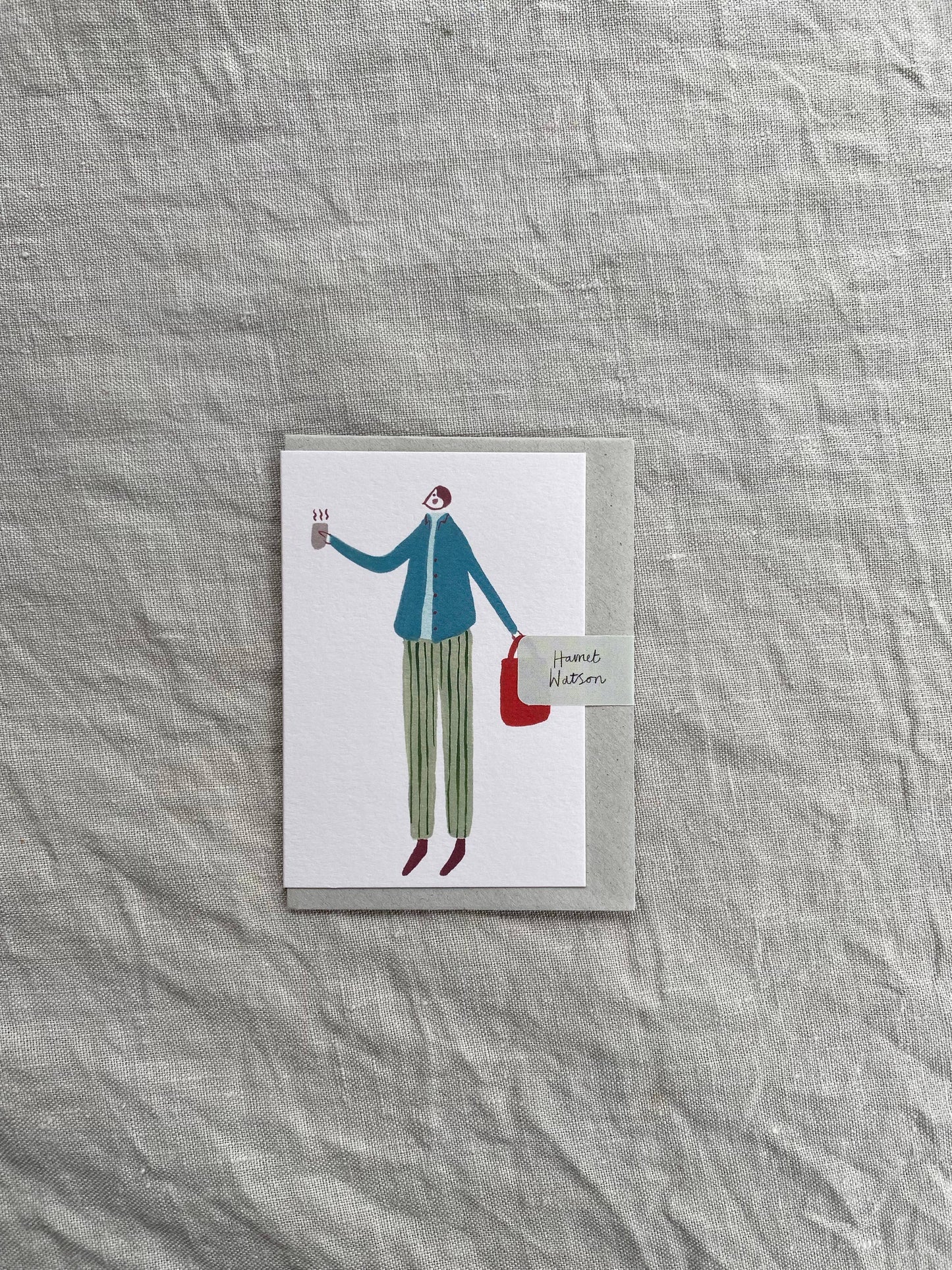 A man and his Coffee mini card