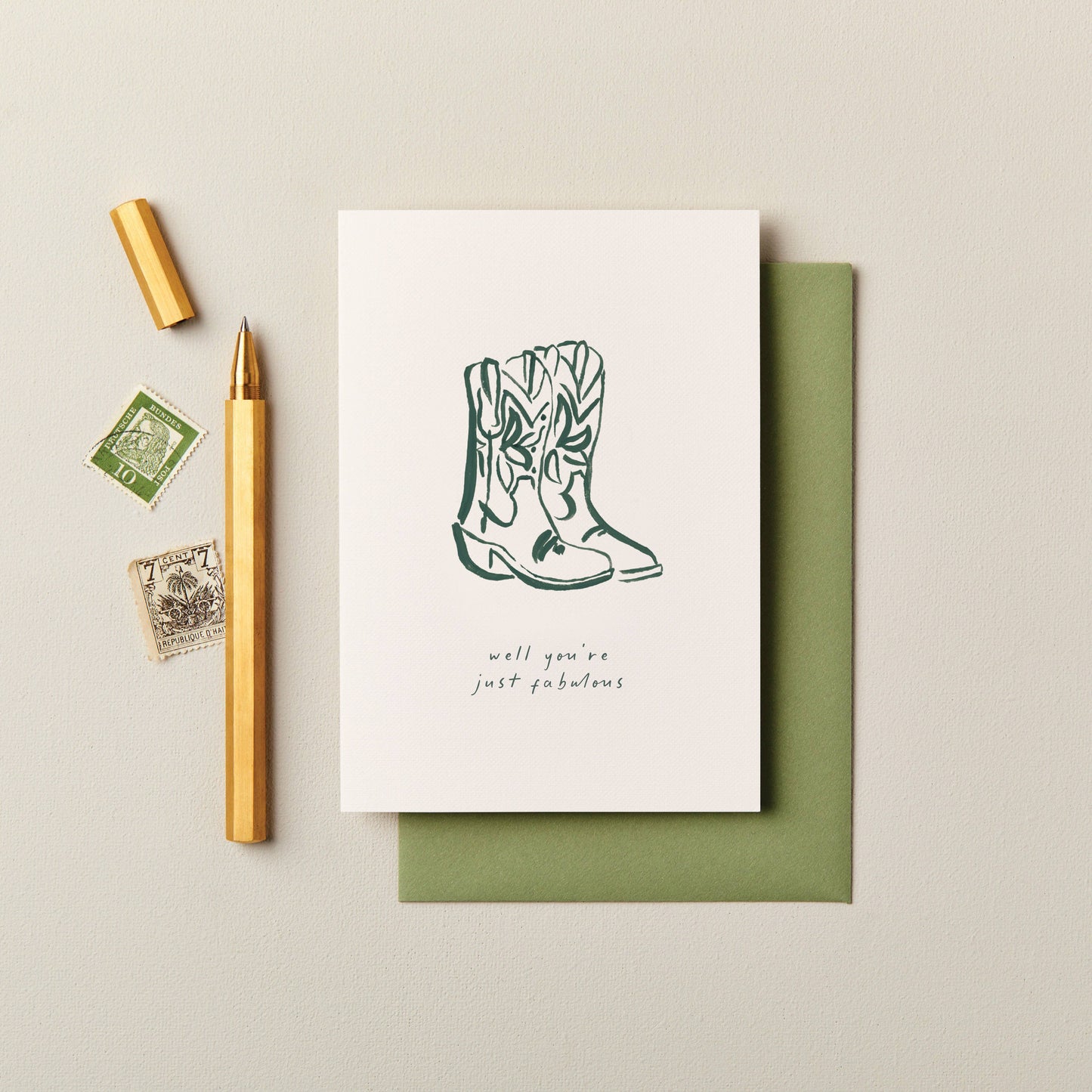 Cowboy Boots Birthday Card | Female Birthday Card | Fun Card