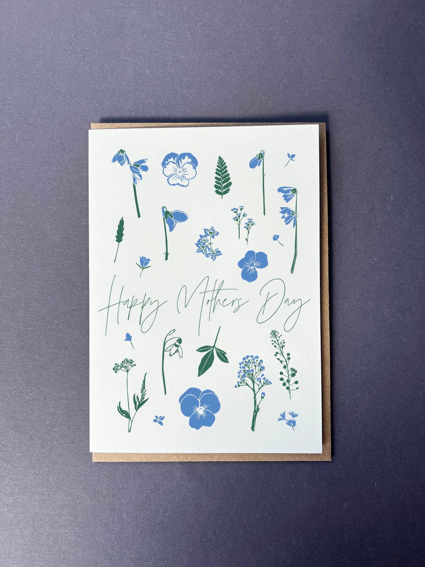Mother's Day Flower Press Card