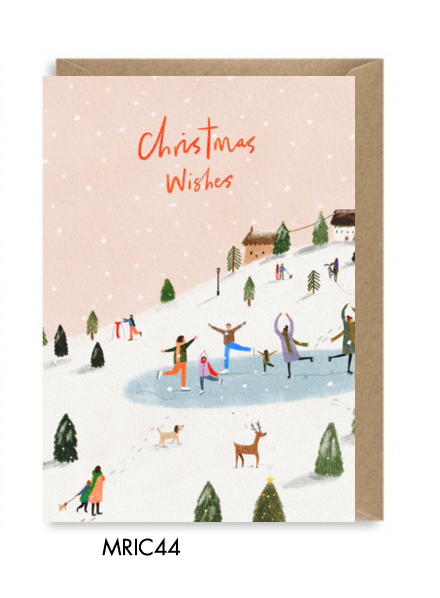 MERRY CHRISTMAS TOWN SCENE