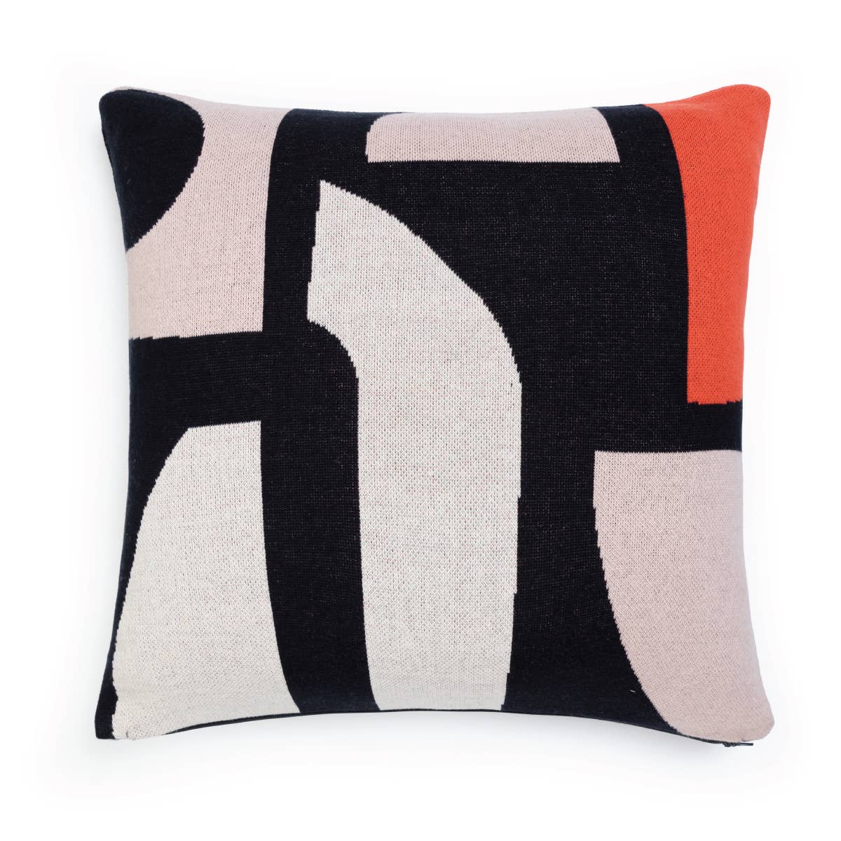 Cotton Knit Throw Pillow/Cushion - Bruten Navy