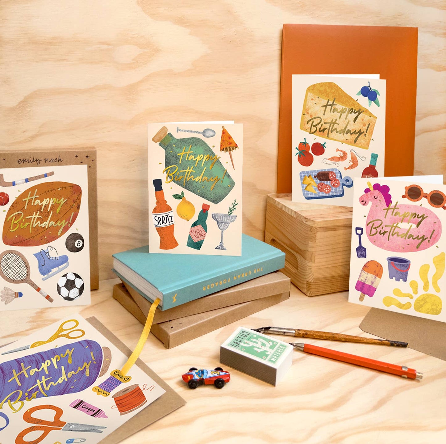 Birthday Camping Foiled Greeting Card