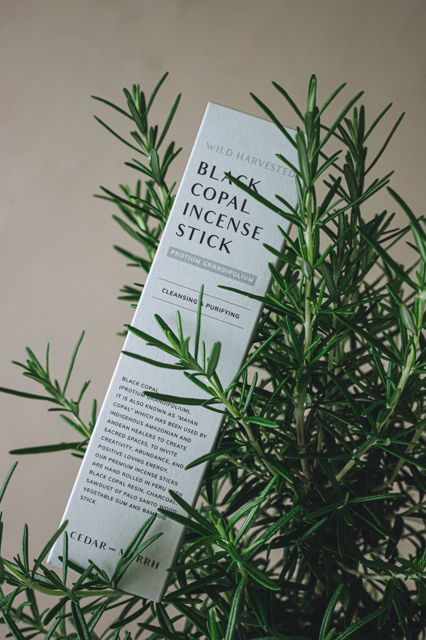 Black Copal Hand Rolled Incense Stick