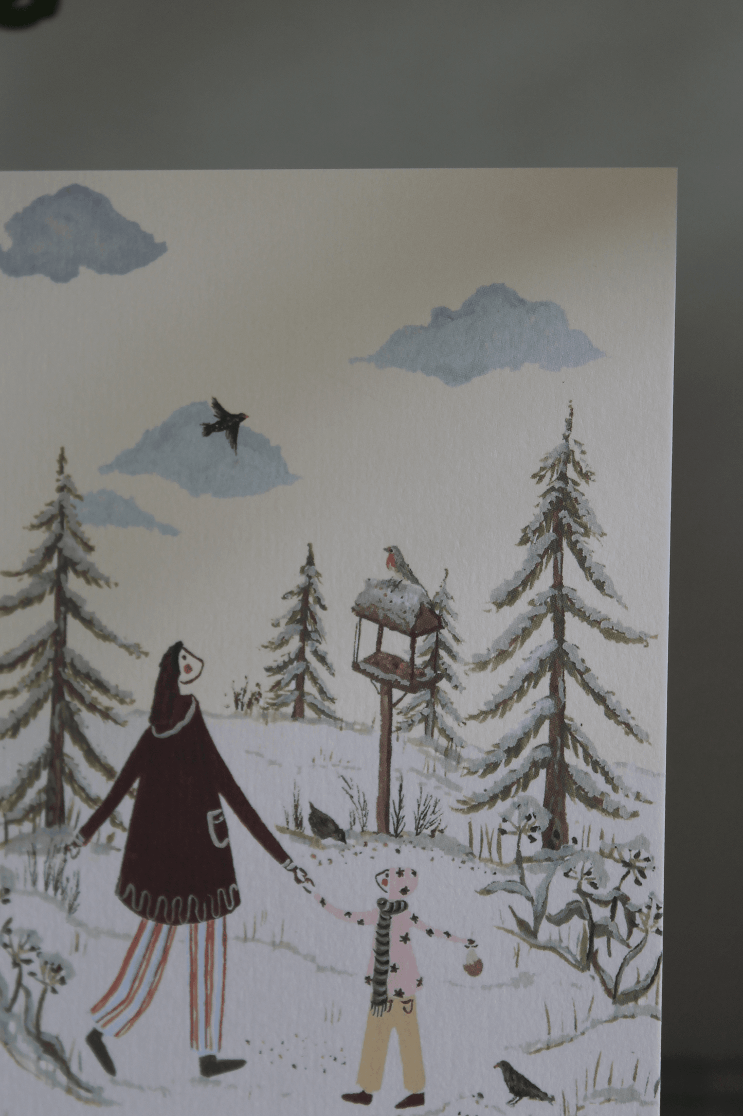 Feeding the Birds Card