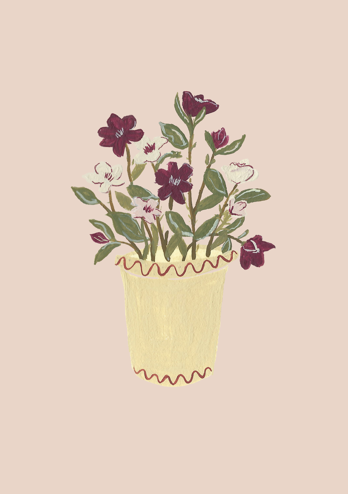 A5 print- Hellebore