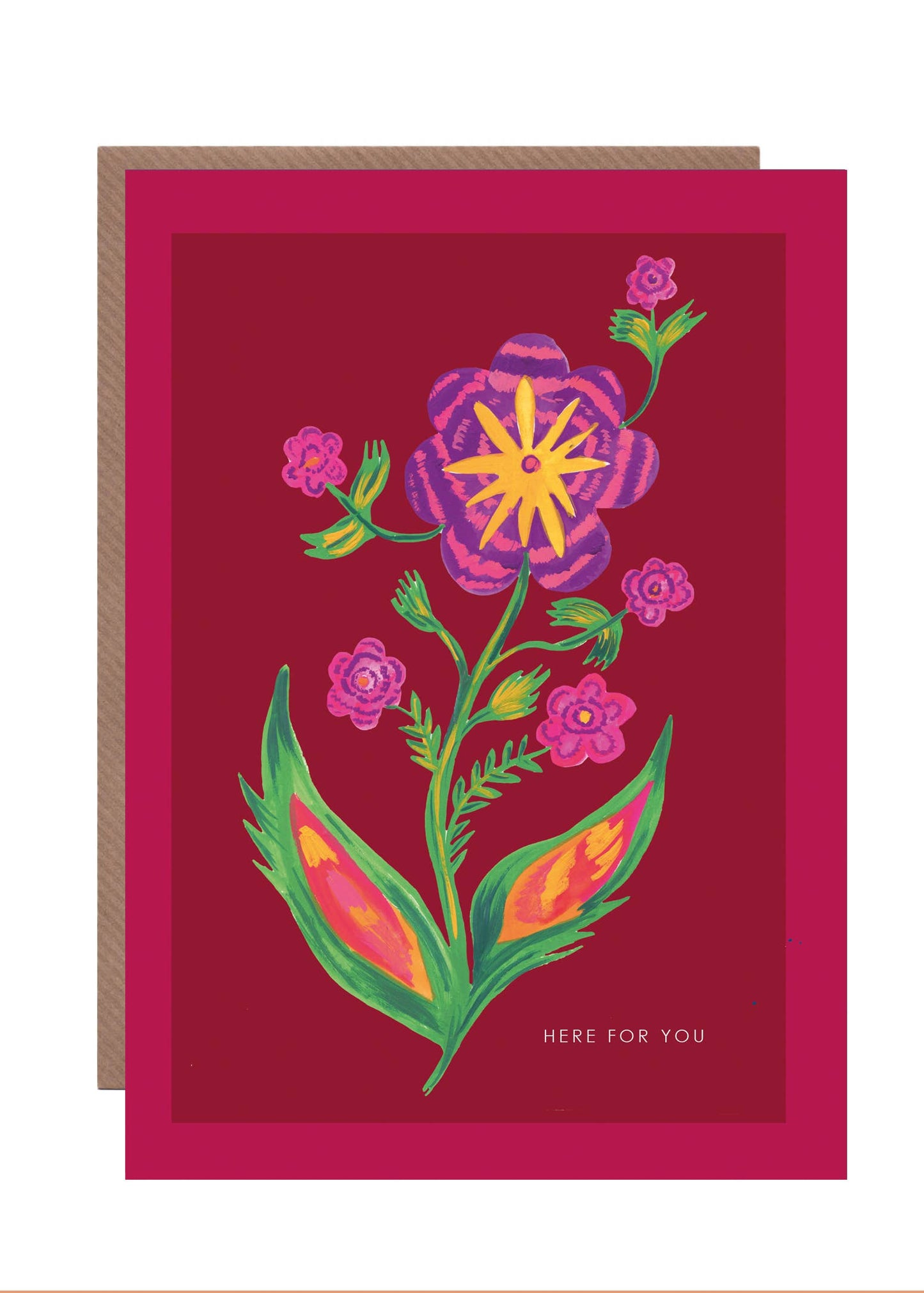 'Flower Burst 1' Greetings Card