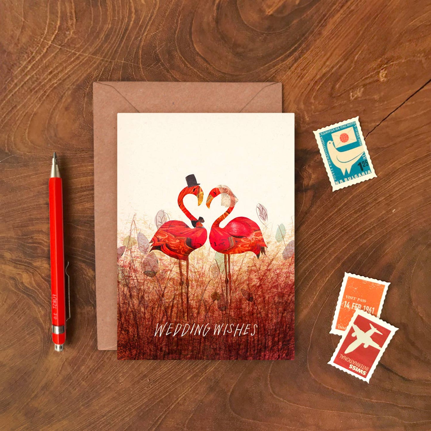 Wedding Wishes Single Greeting Card