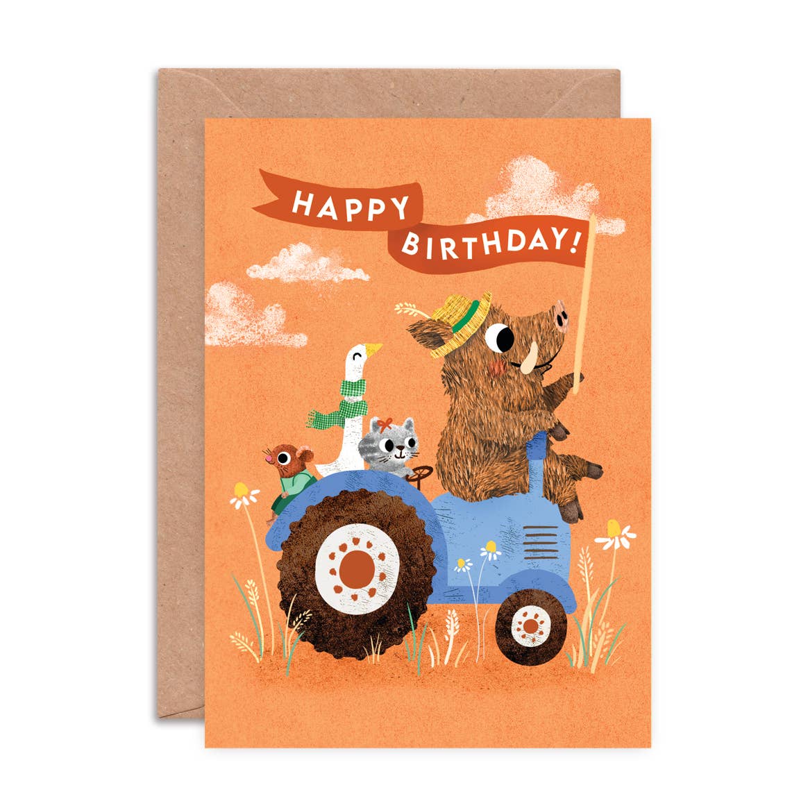 Birthday Tractor Greeting Card
