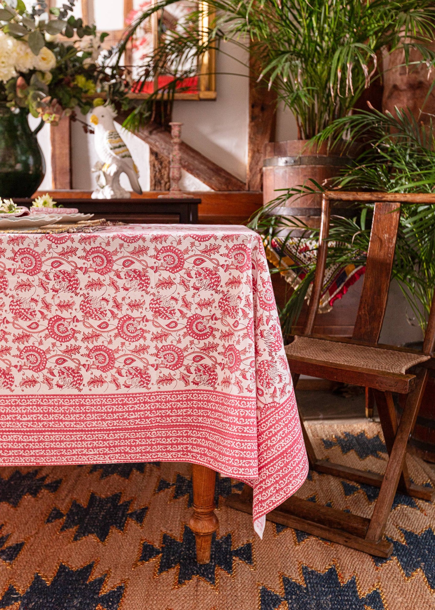 Suzani Blockprint Tablecloth