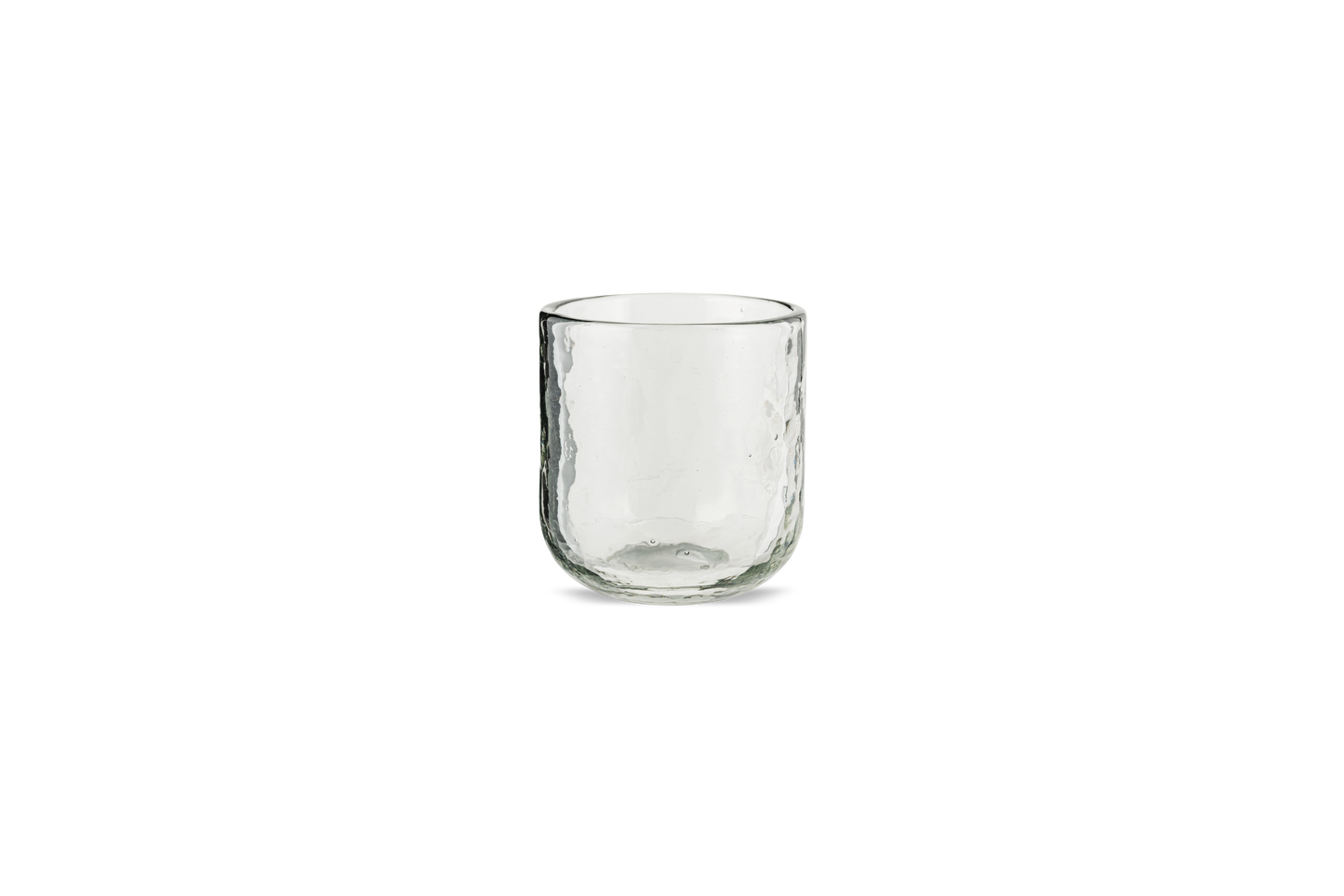 Hammered Recycled Glass Tealight Holder