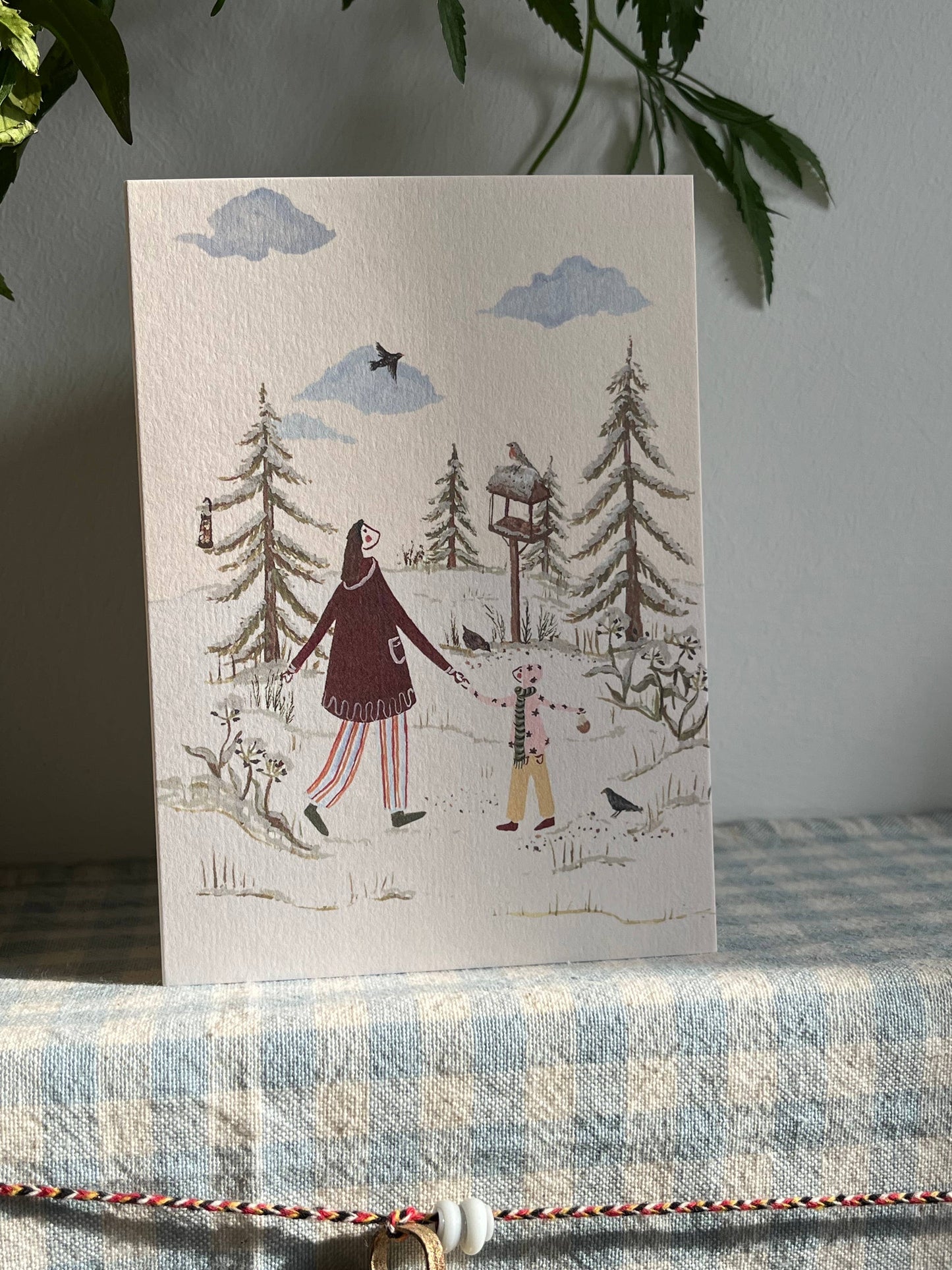Feeding the Birds Card