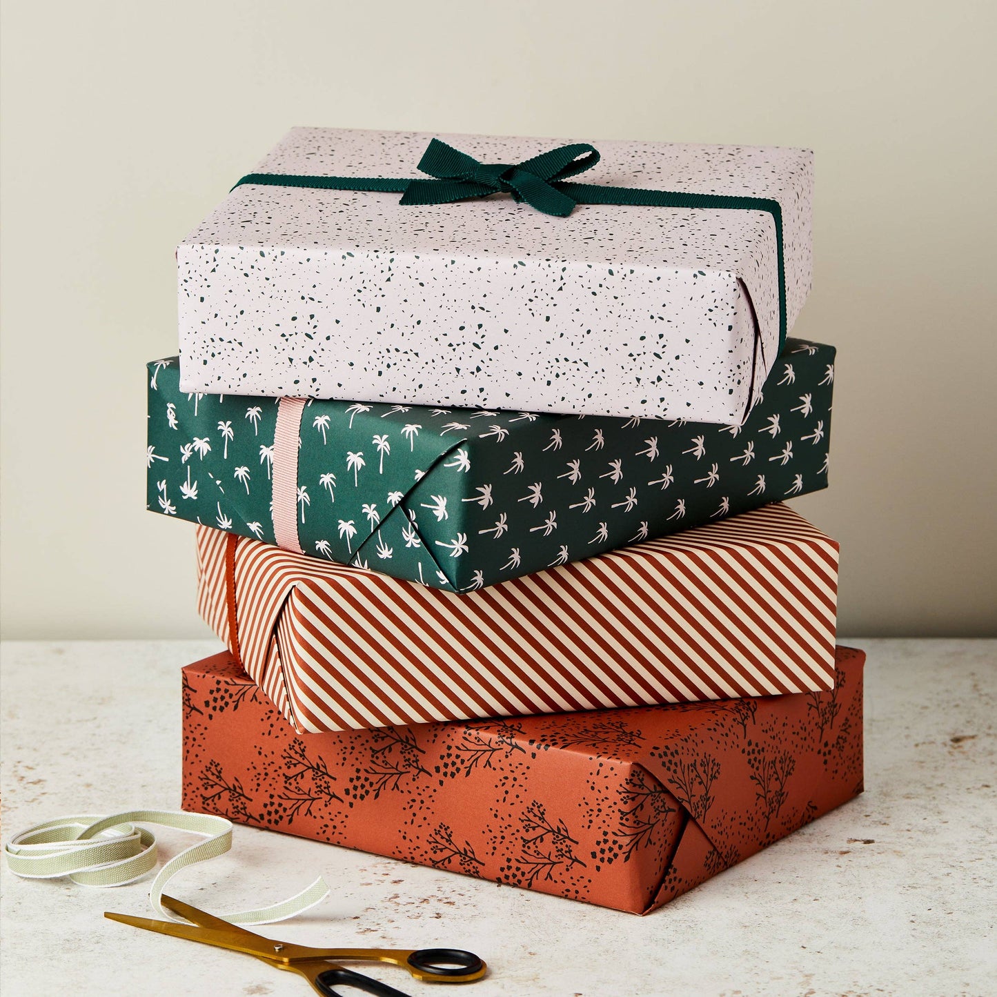 Green Palm Tree Single Sided Wrap