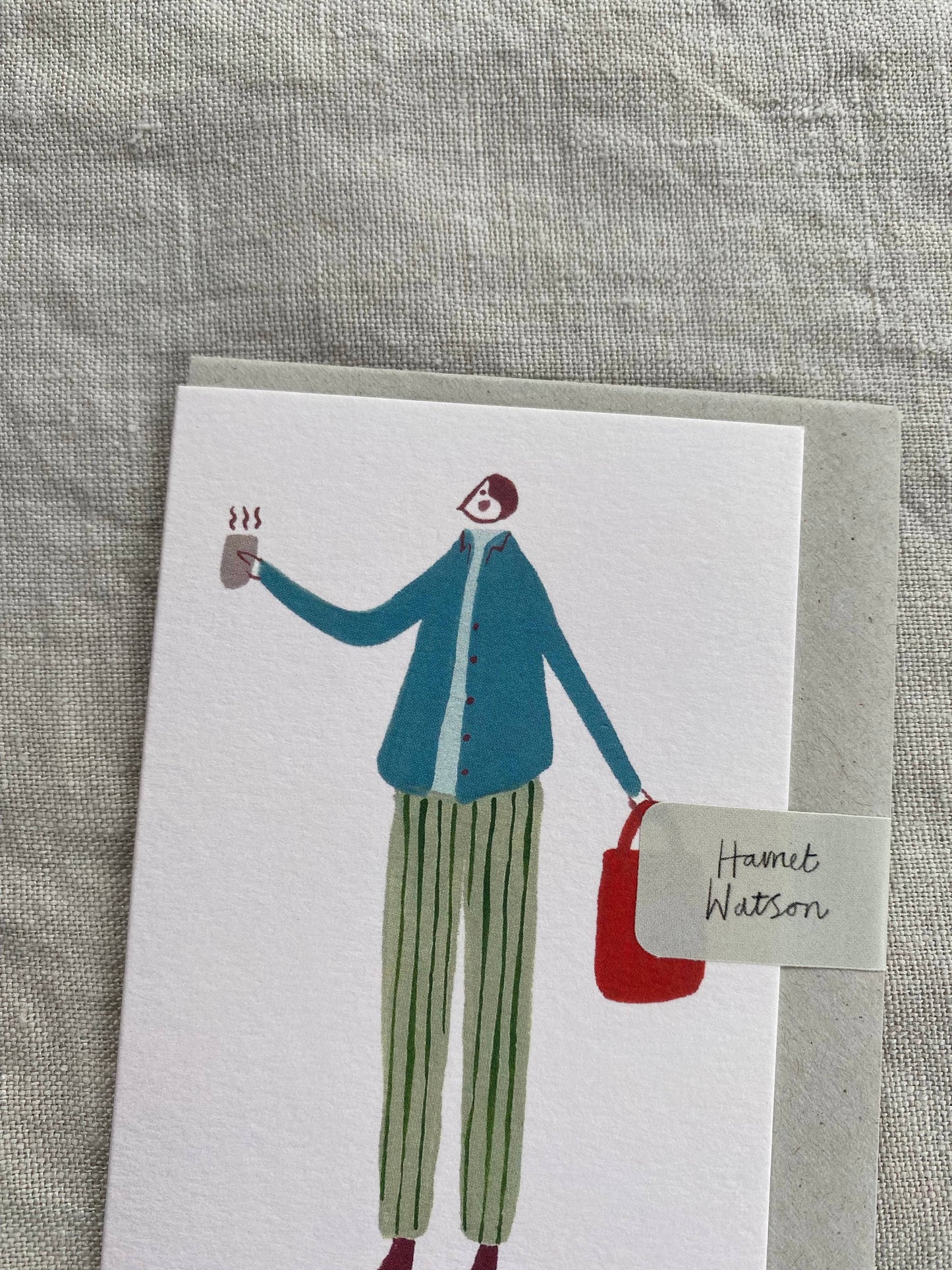 A man and his Coffee mini card