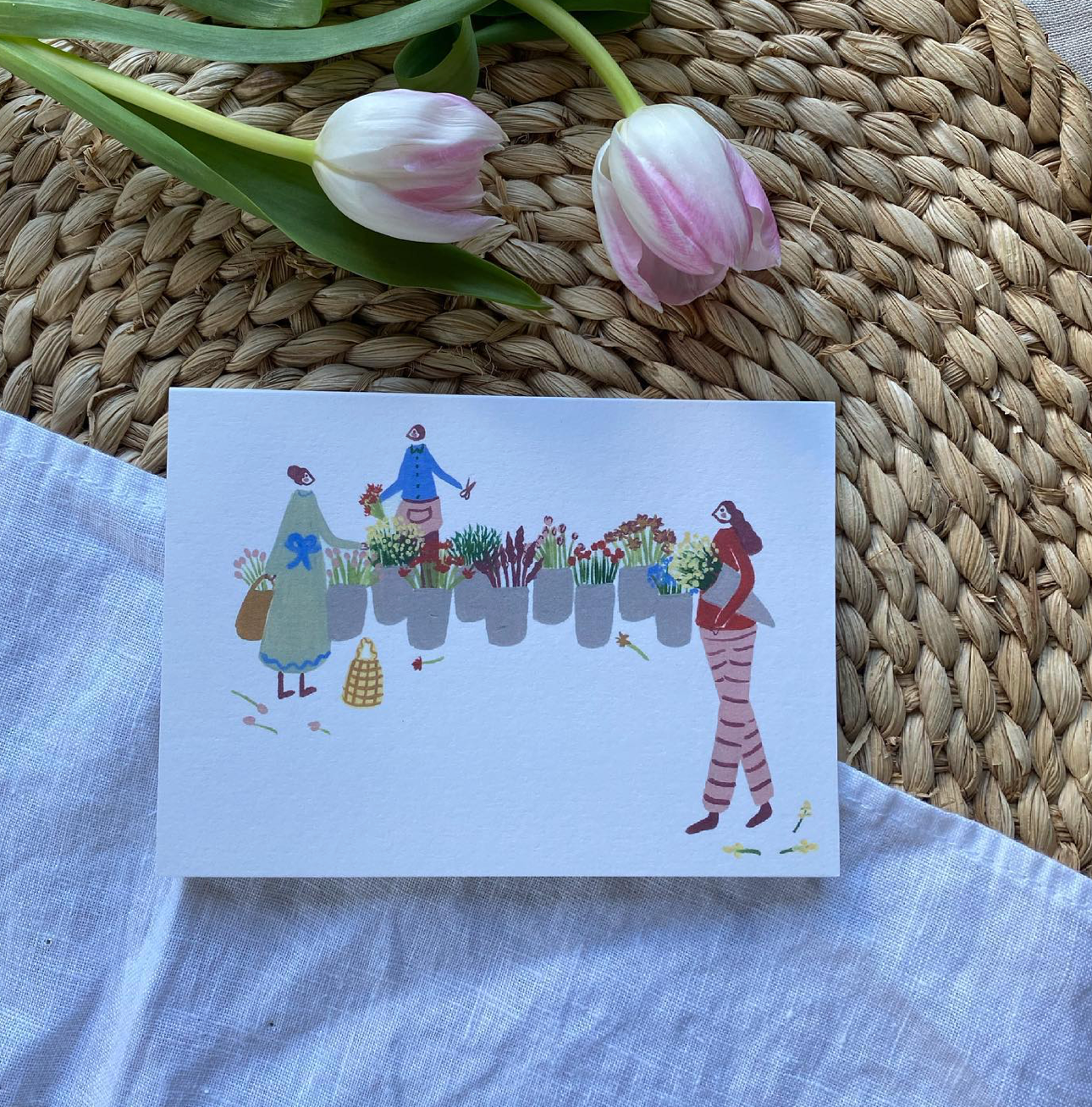 Fresh Flower Market card