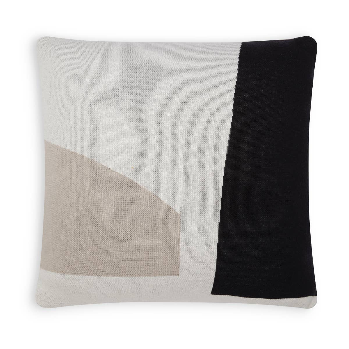 Cotton Knit Throw Pillow/Cushion - Form Neutral