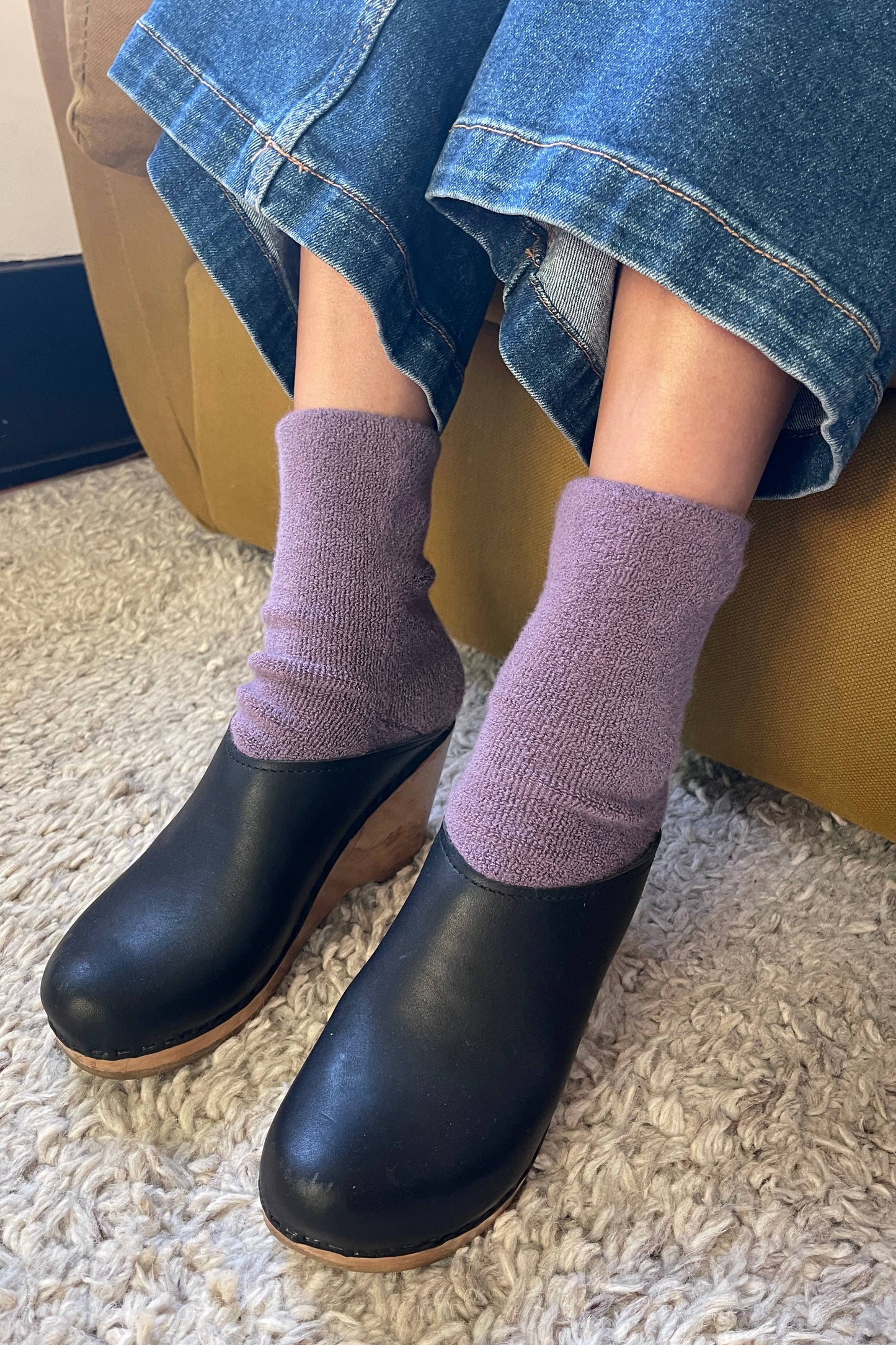 Cloud Socks: Mulberry