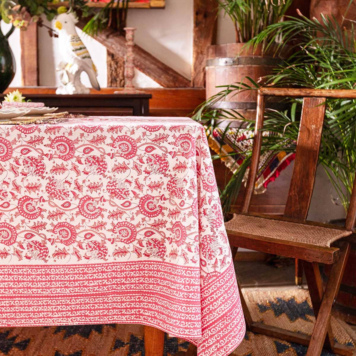 Suzani Blockprint Tablecloth