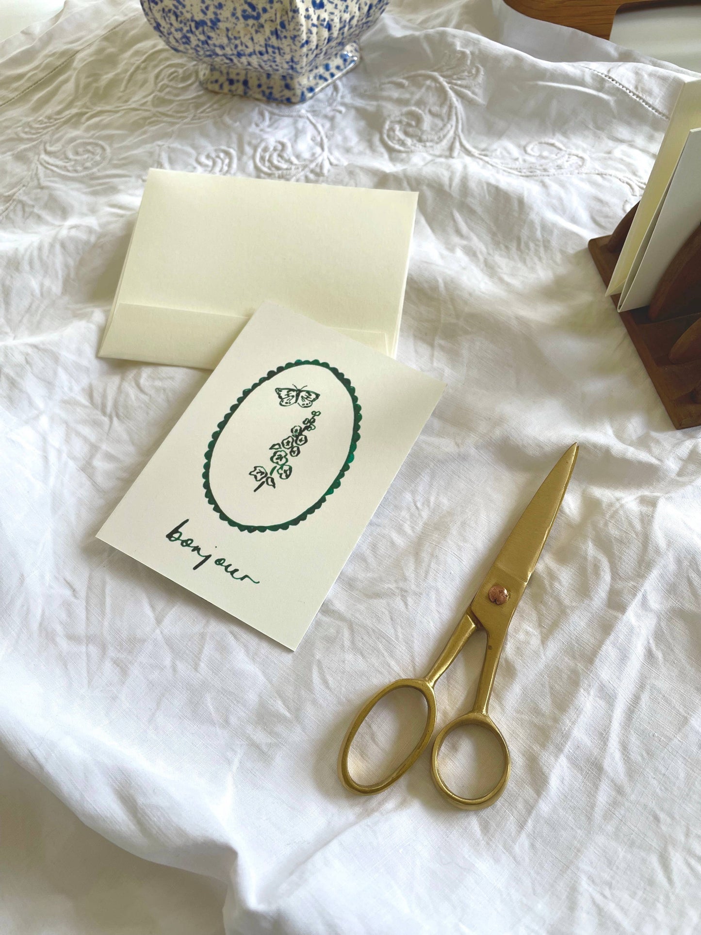 Pen and Ink - Bonjour