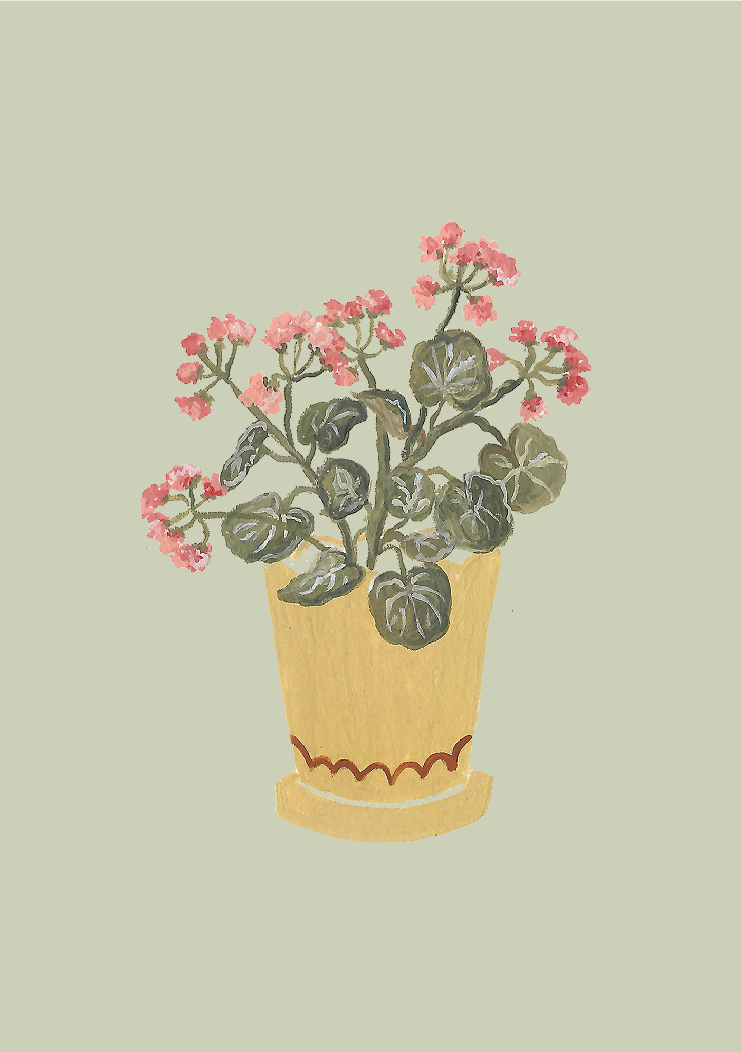 A5 print- Geraniums