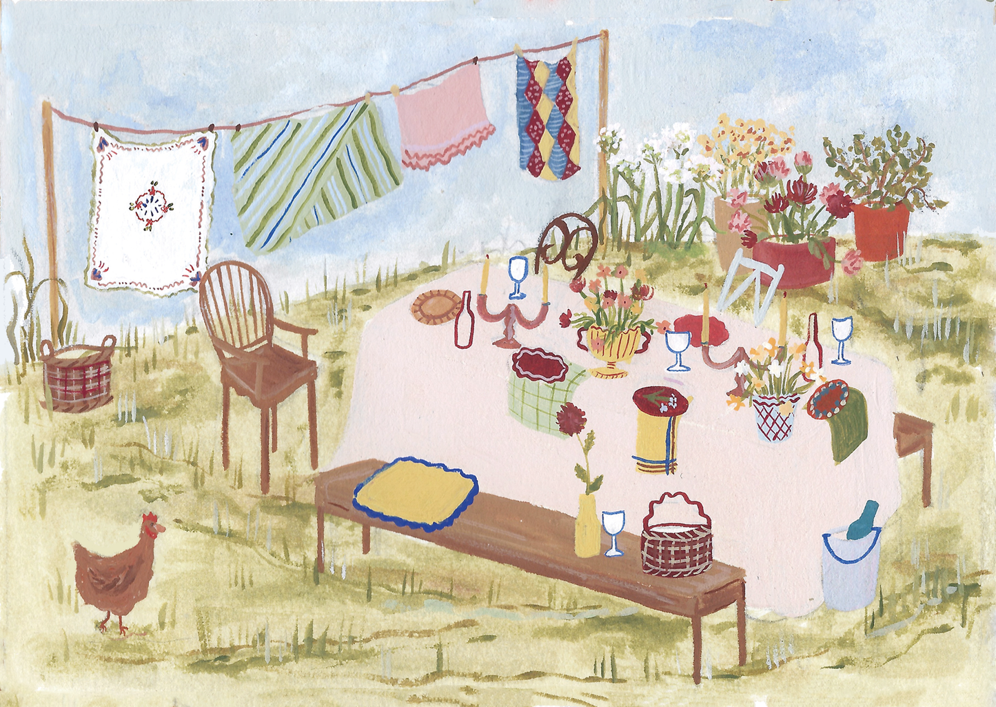 Summer Hosting card