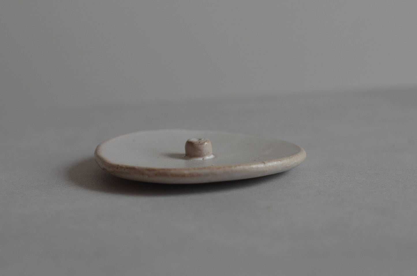Light Grey Ceramic Incense Holder