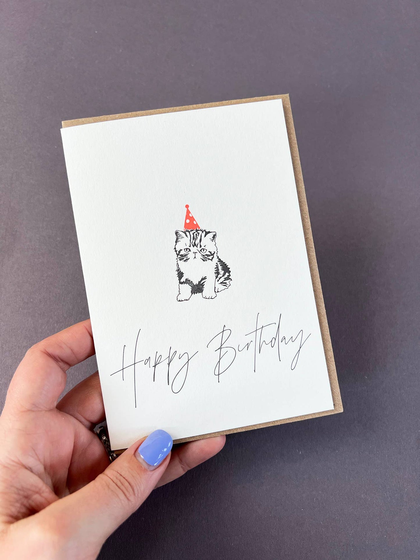 Birthday Cat Card