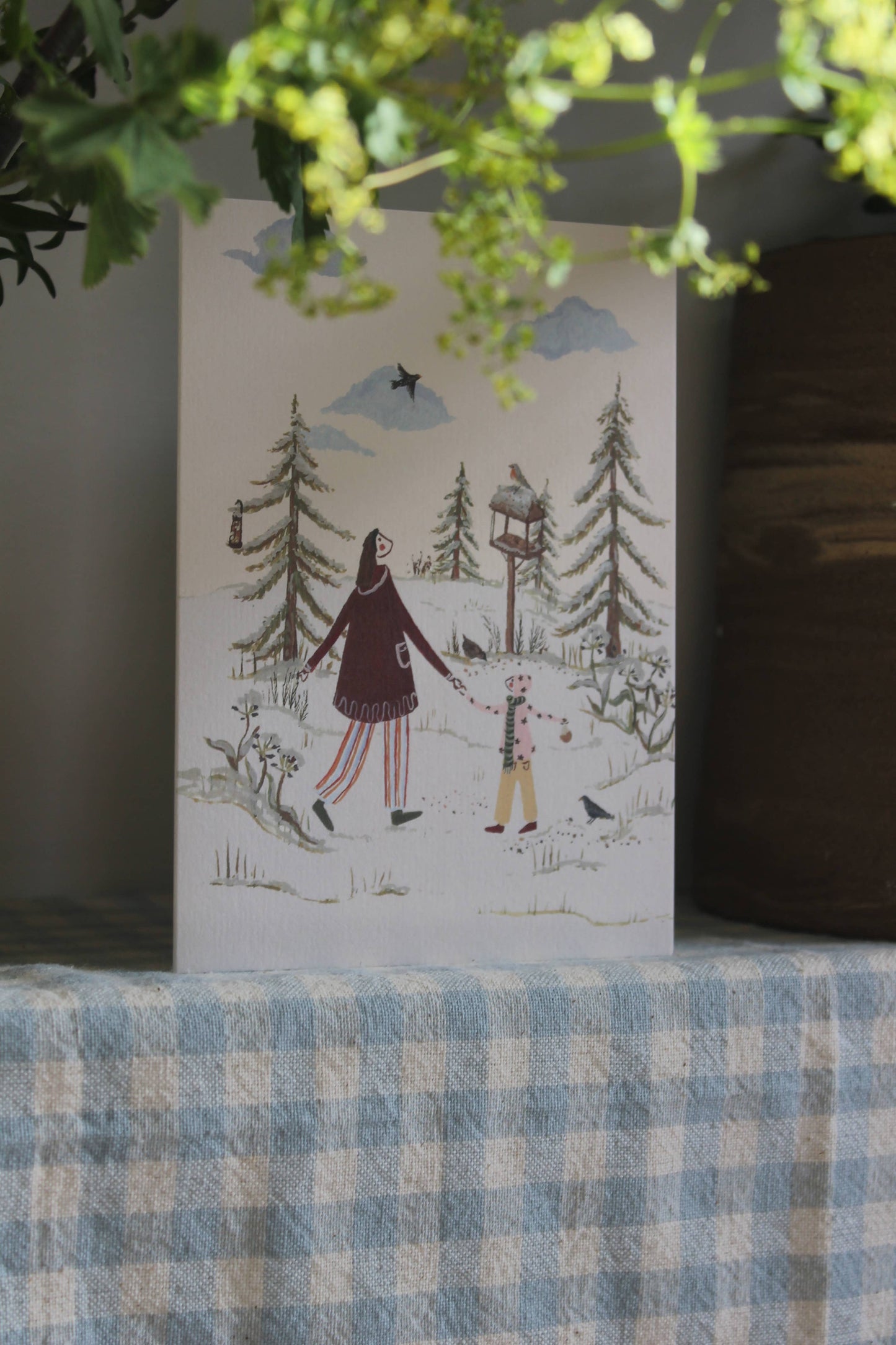 Feeding the Birds Card