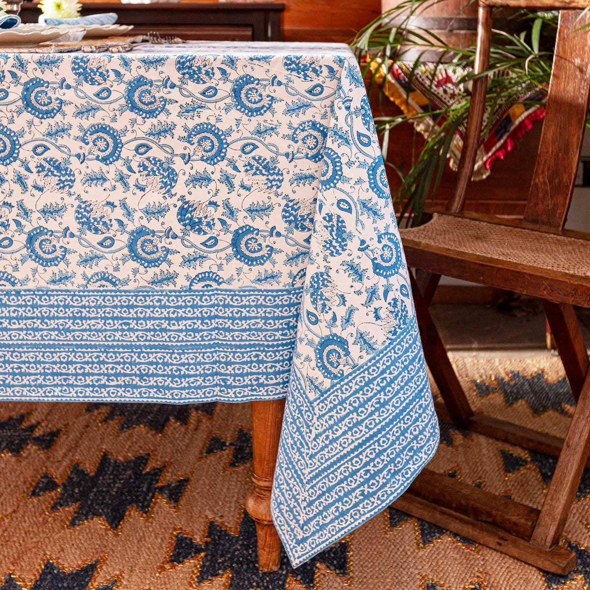 Suzani Blockprint Tablecloth