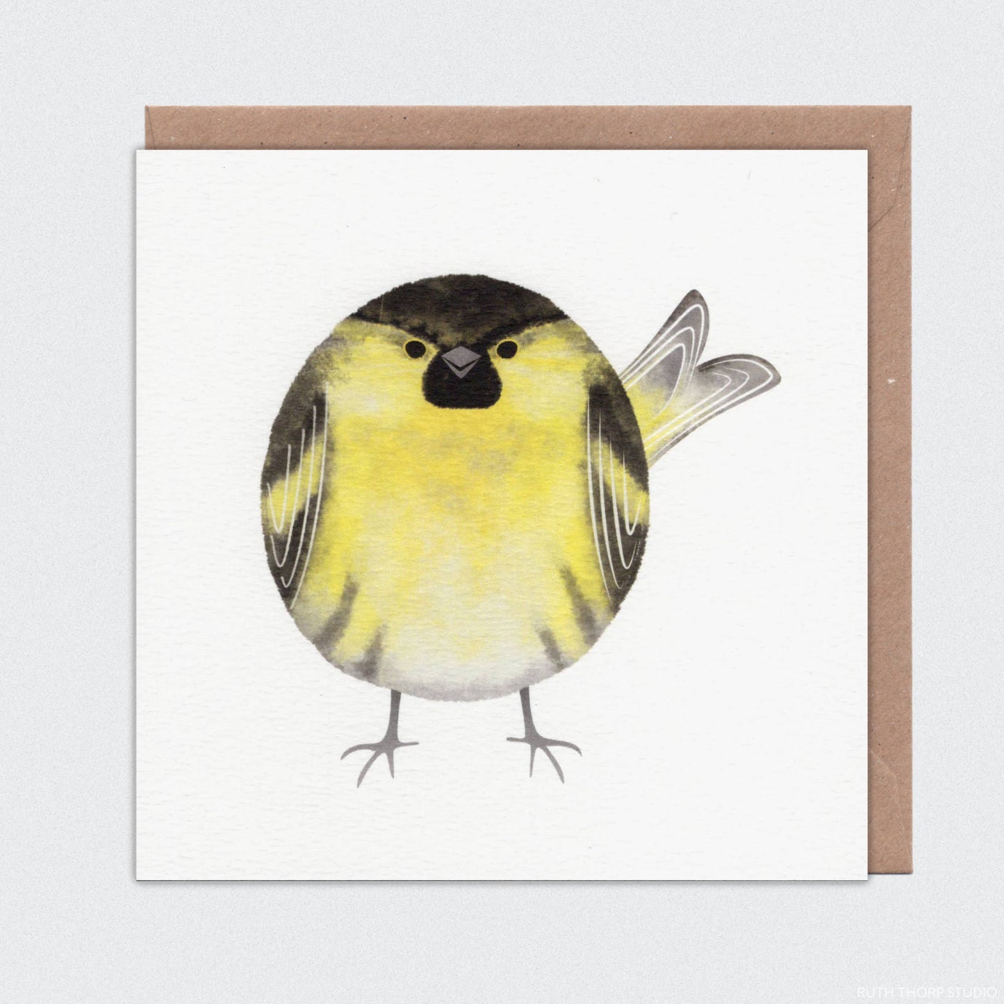 Siskin Individual Card: Garden Birds Collection