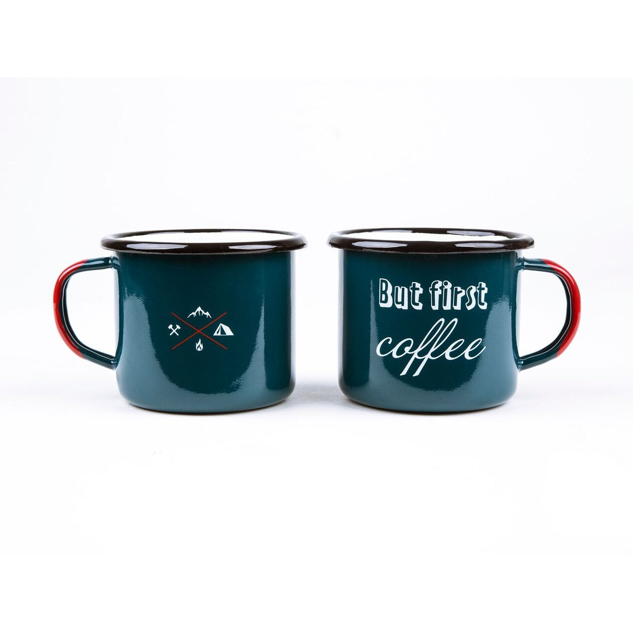 But First Coffee Enamel Mug
