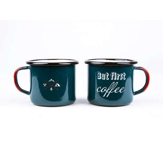 But First Coffee Enamel Mug