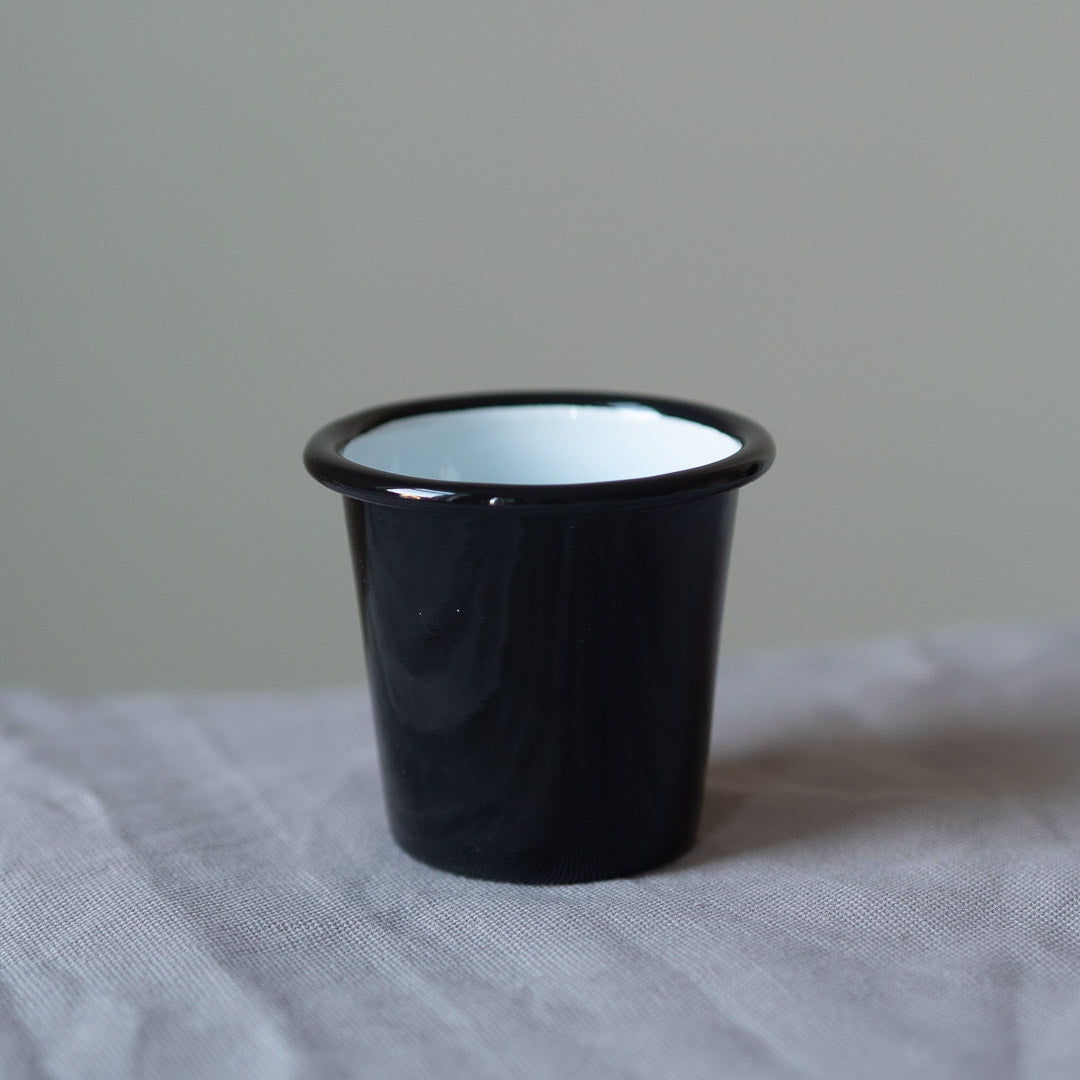 Black enamel mini tumbler