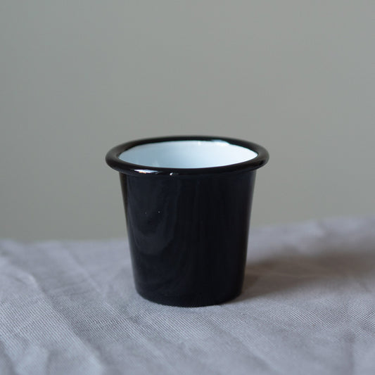 Black enamel mini tumbler
