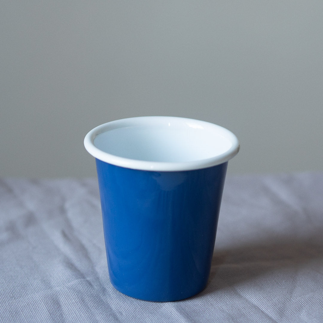Mineral blue enamel tumbler