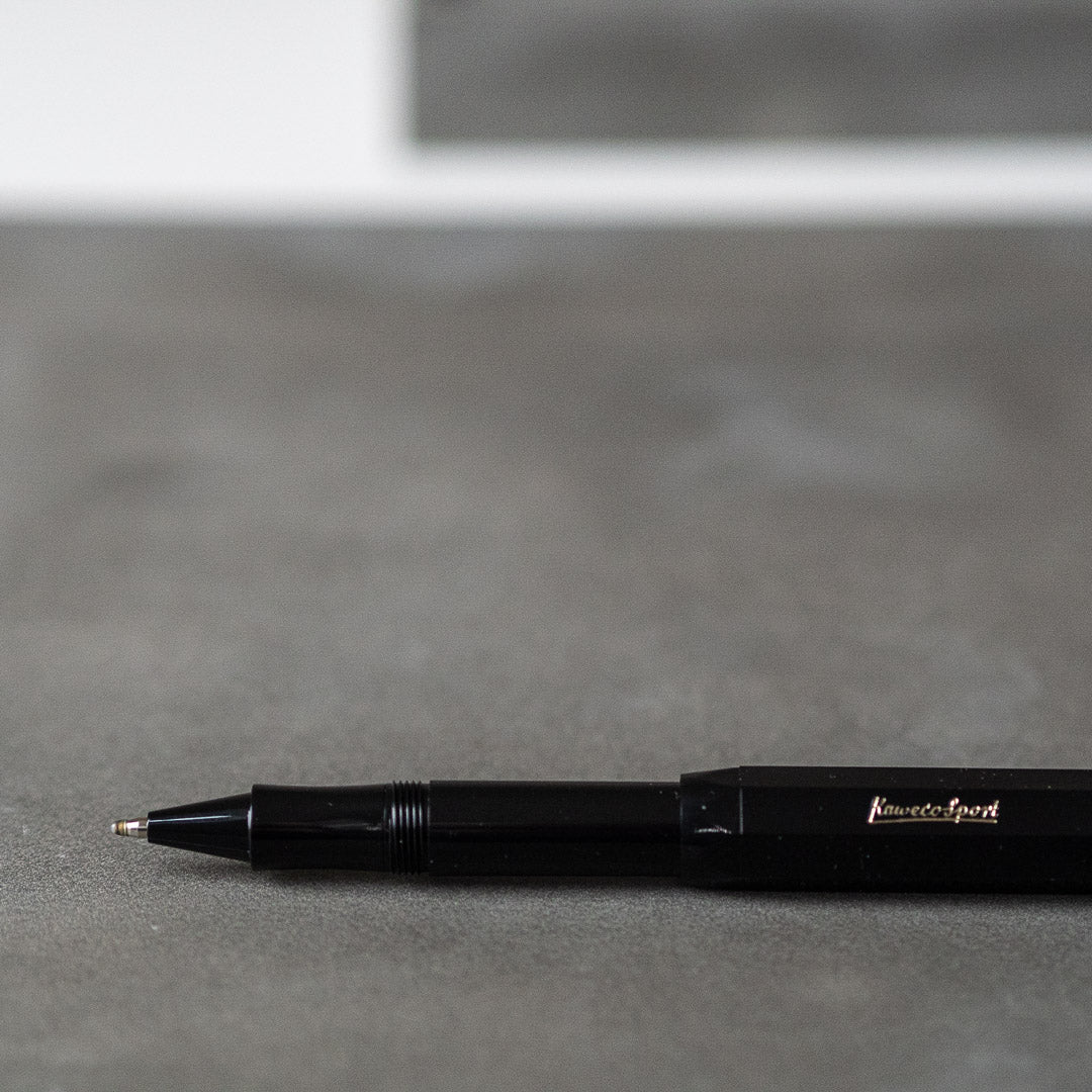 KAWECO CLASSIC SPORT ROLLERBALL PEN - BLACK