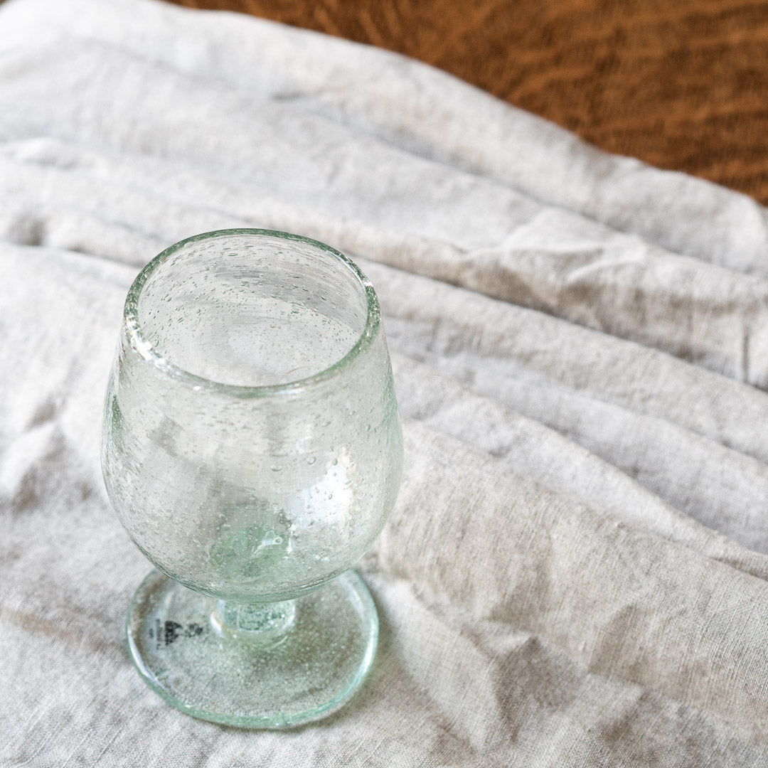 Hand Blown White Wine Glass