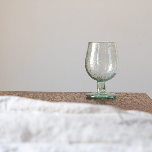 Hand Blown White Wine Glass