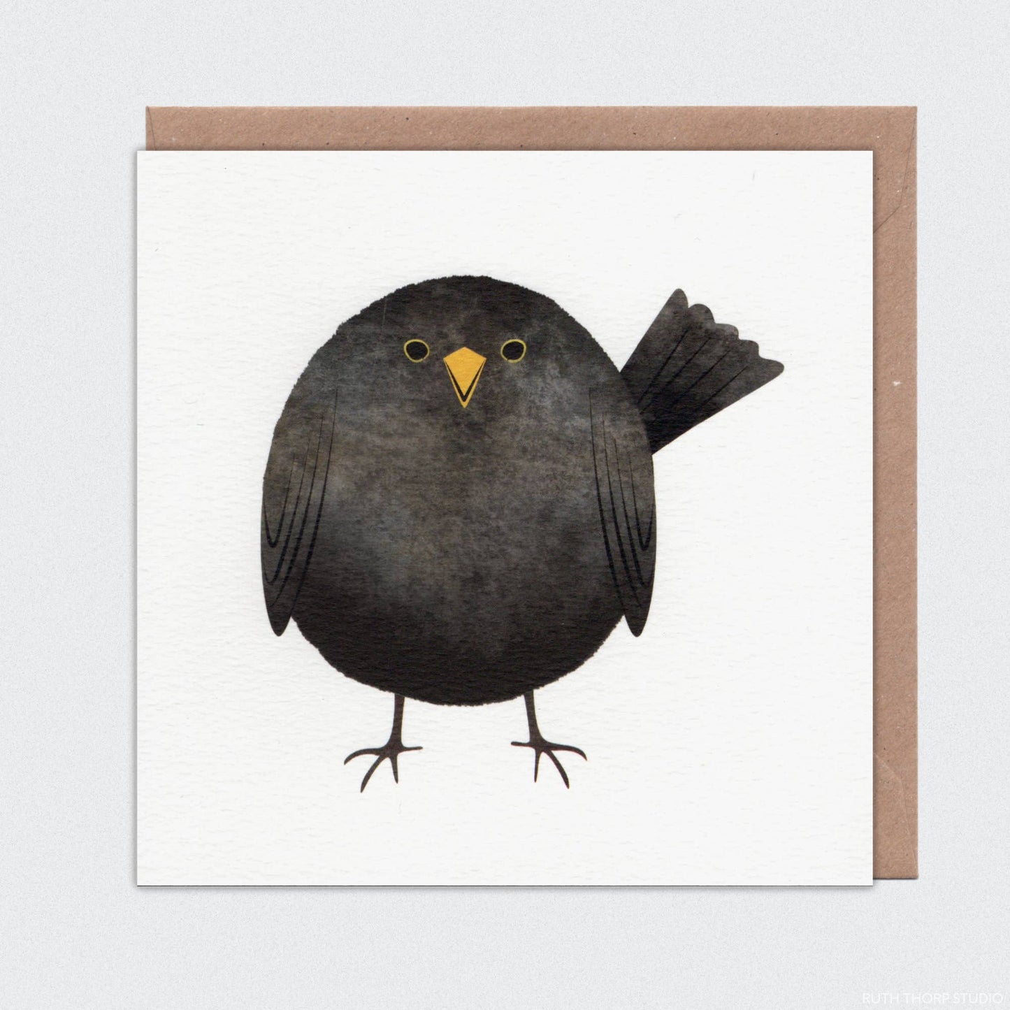Blackbird Individual Card: Garden Birds Collection