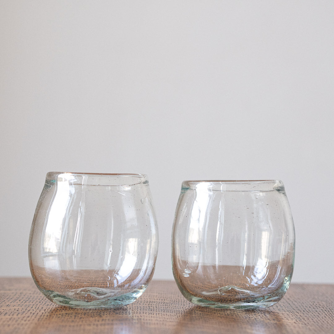 Hand Blown Round Goblet