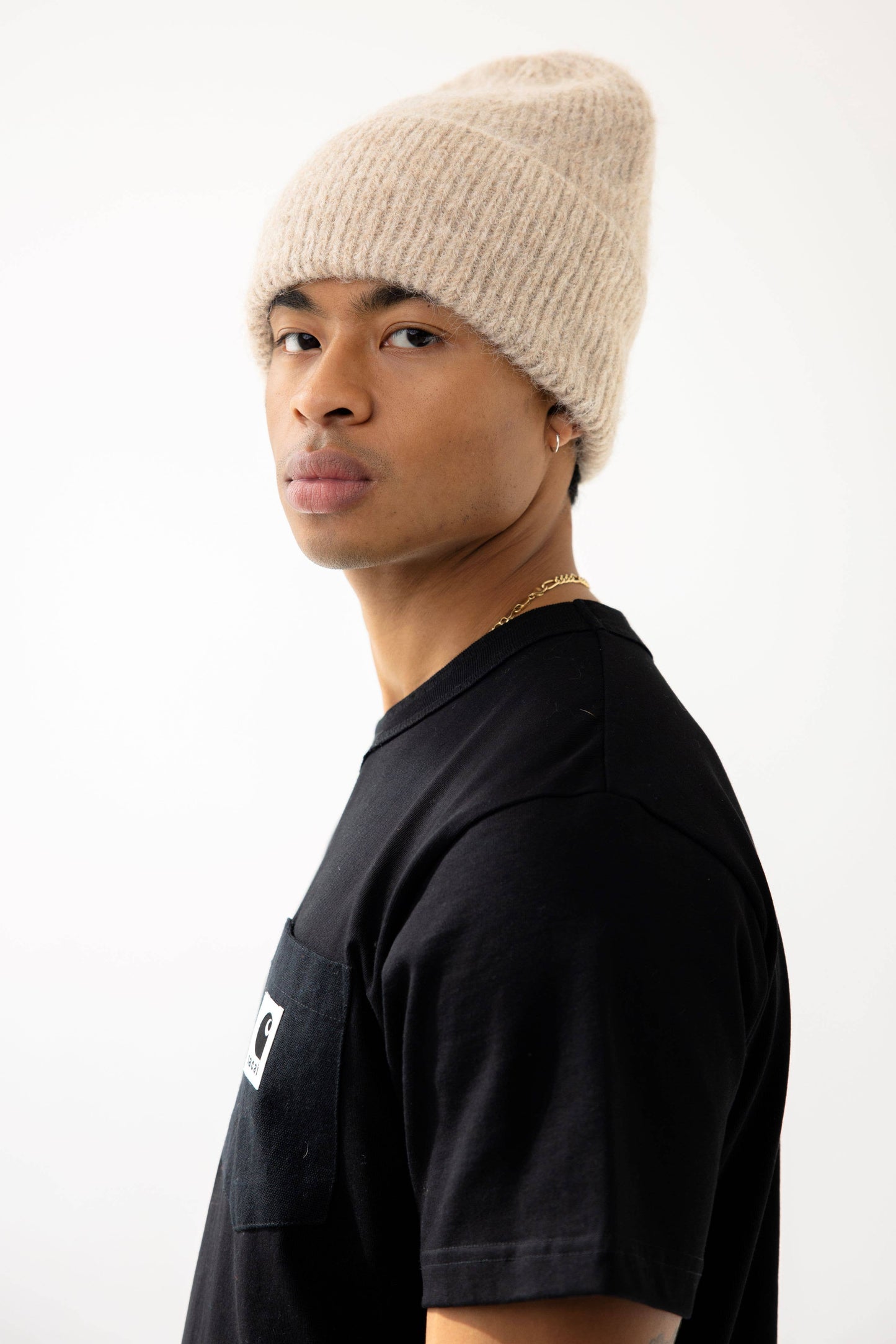 The Alpaca Beanie - Iced Taupe - AW24