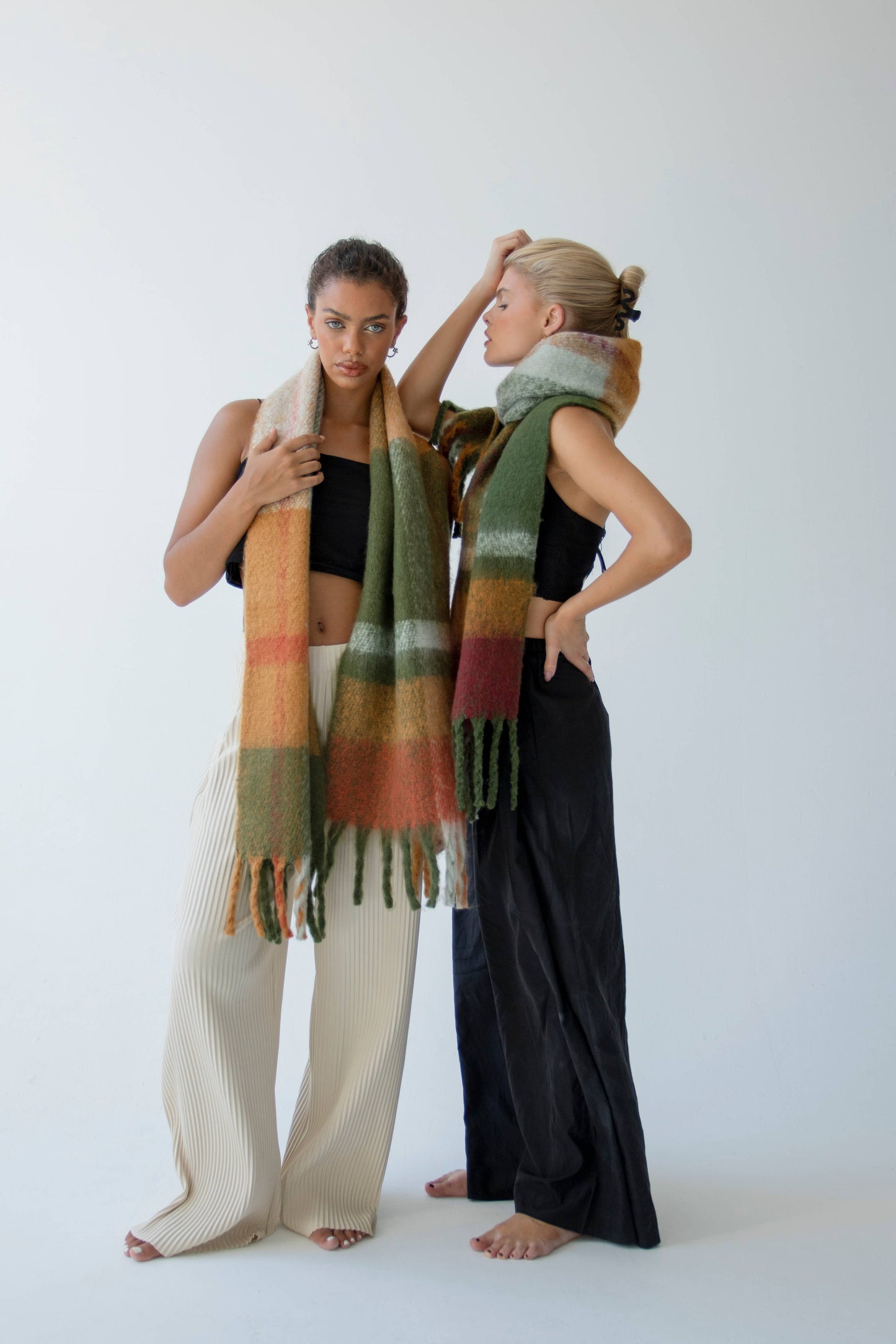 The Stockholm Scarf - 100% Recycled - Mossy Spring - AW24