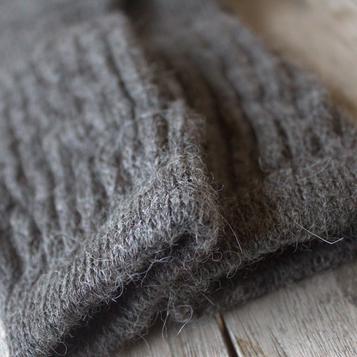 Alpaca Ribbed Socks Larger size