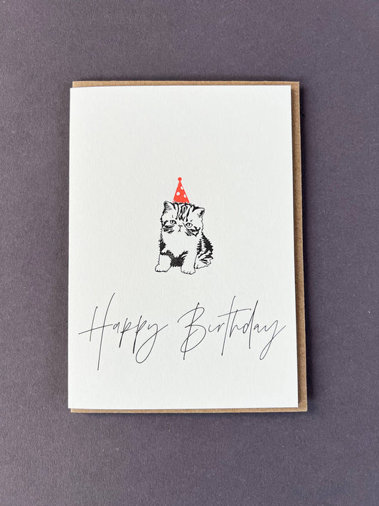 Birthday Cat Card