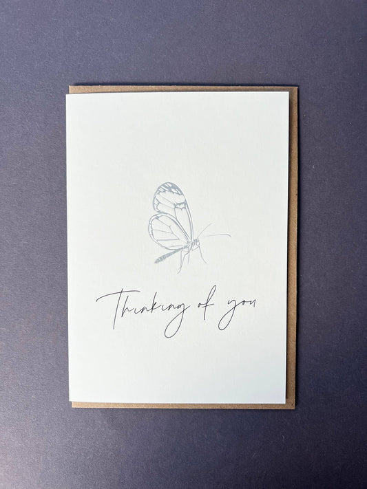 Thinking of You Butterfly Card