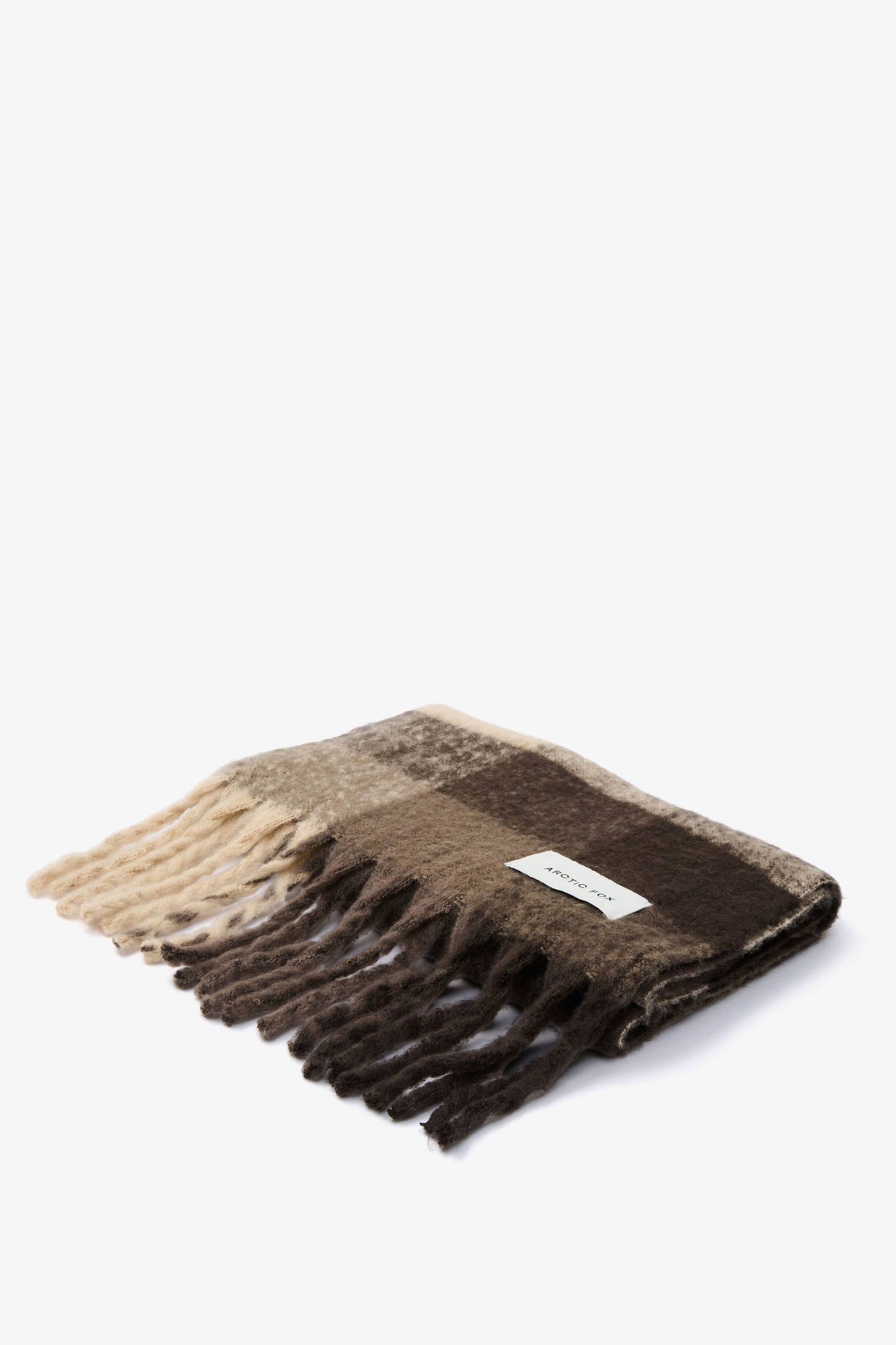 The Reykjavik Scarf - 100% Recycled - Brown Check - AW25