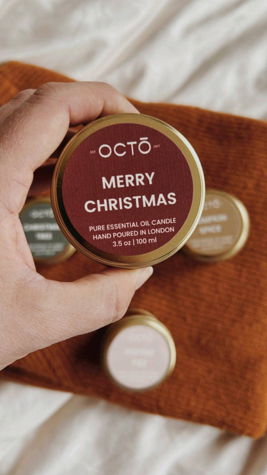 Octo Festive candle tin 100ml