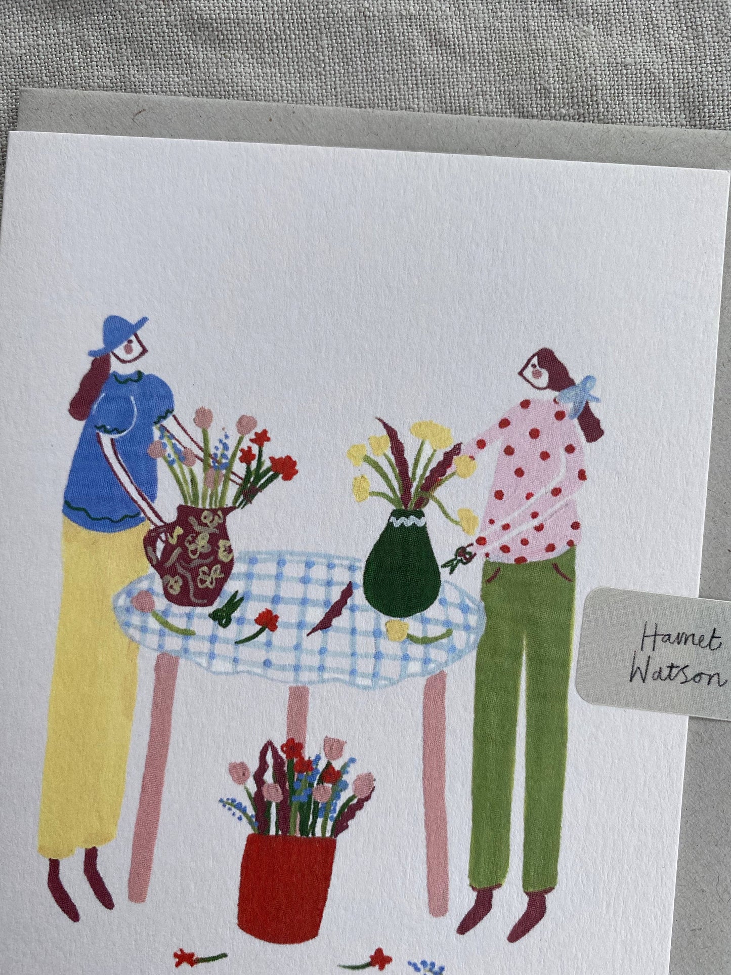 Flower Arranging with Friends card